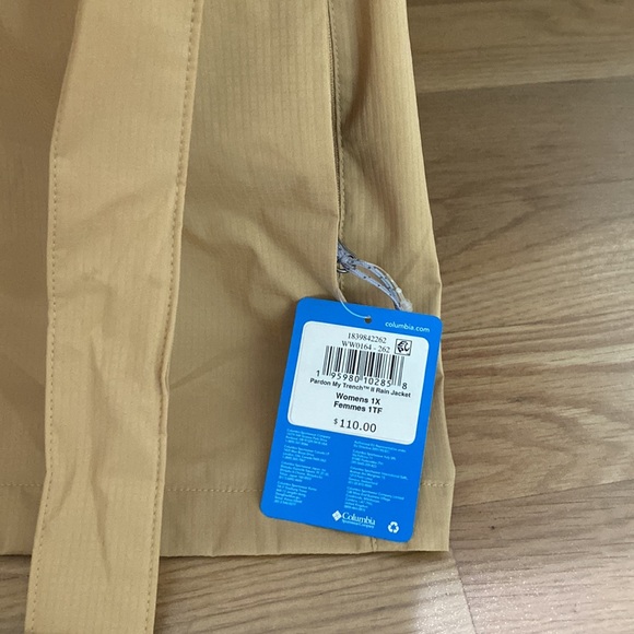 NWT Columbia Pardon my trench Rain jacket.$110 - Picture 8 of 9